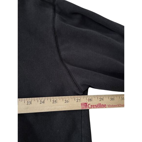 Fila Black Quarter Zip Sweatshirt Pullover XL Cotton Blend Logo Fading Present - Picture 8 of 8